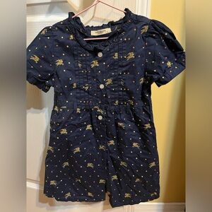 Burberry one piece button down Girls dress